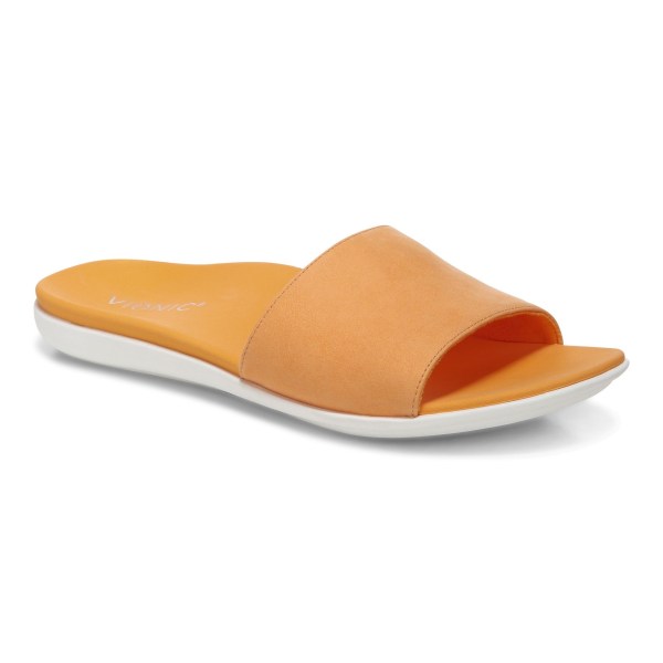 Vionic Sandals Ireland - Val Slide Sandal Orange - Womens Shoes Online | AZDVG-4879